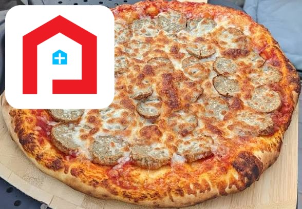 Chicken Meatball Pizza