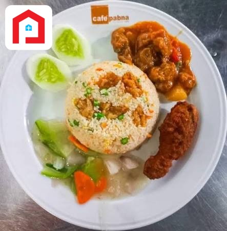 Fried Rice + Chinese Vagitable Chicken Masala + Salad